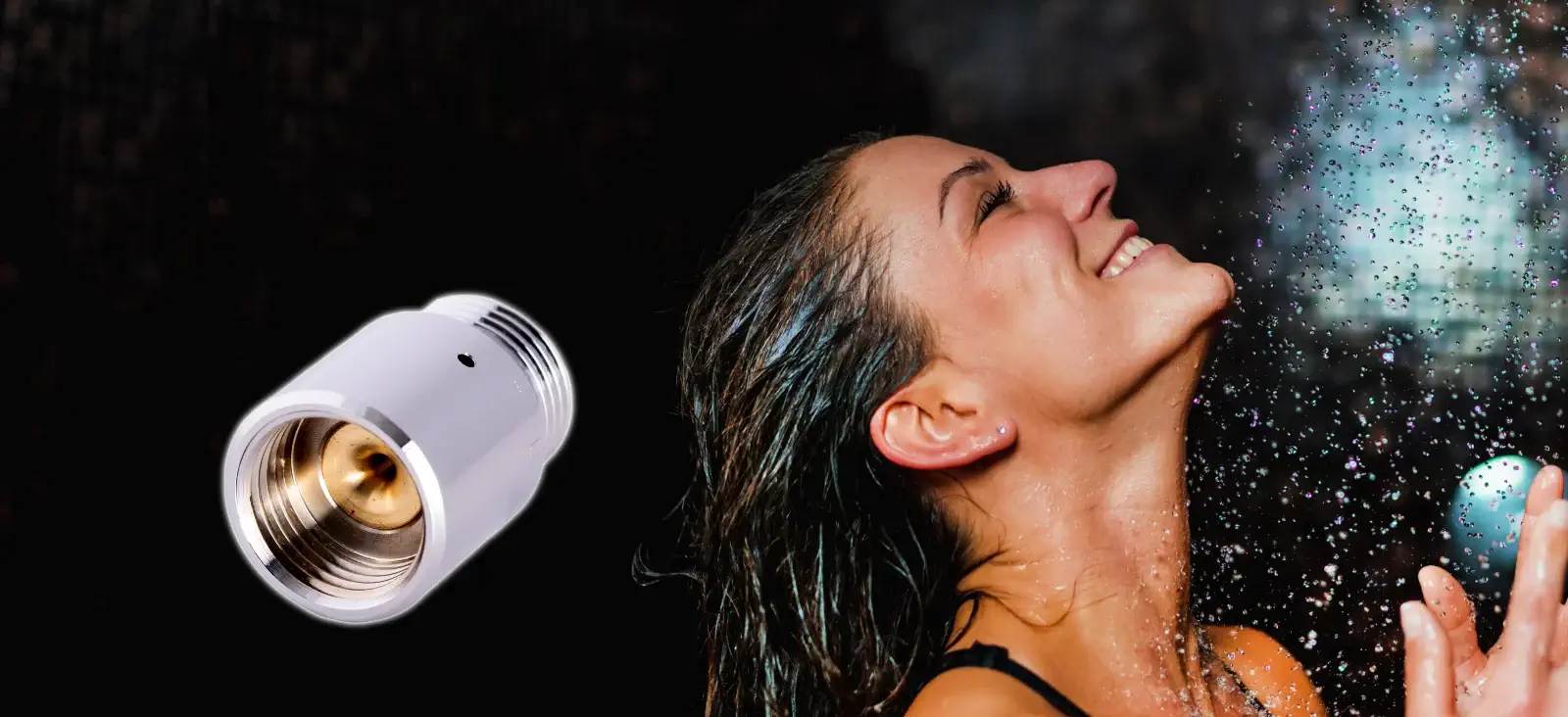Prickelnder Luxus unter der Dusche: Nachhaltiger Genuss mit ecoturbino® - das Original | Vom Erlebnis einer prikelenden 'Sektdusche aus Wasser' mit tausenden Luftbläschen 2 Dusche mit ecoturbino Startseite